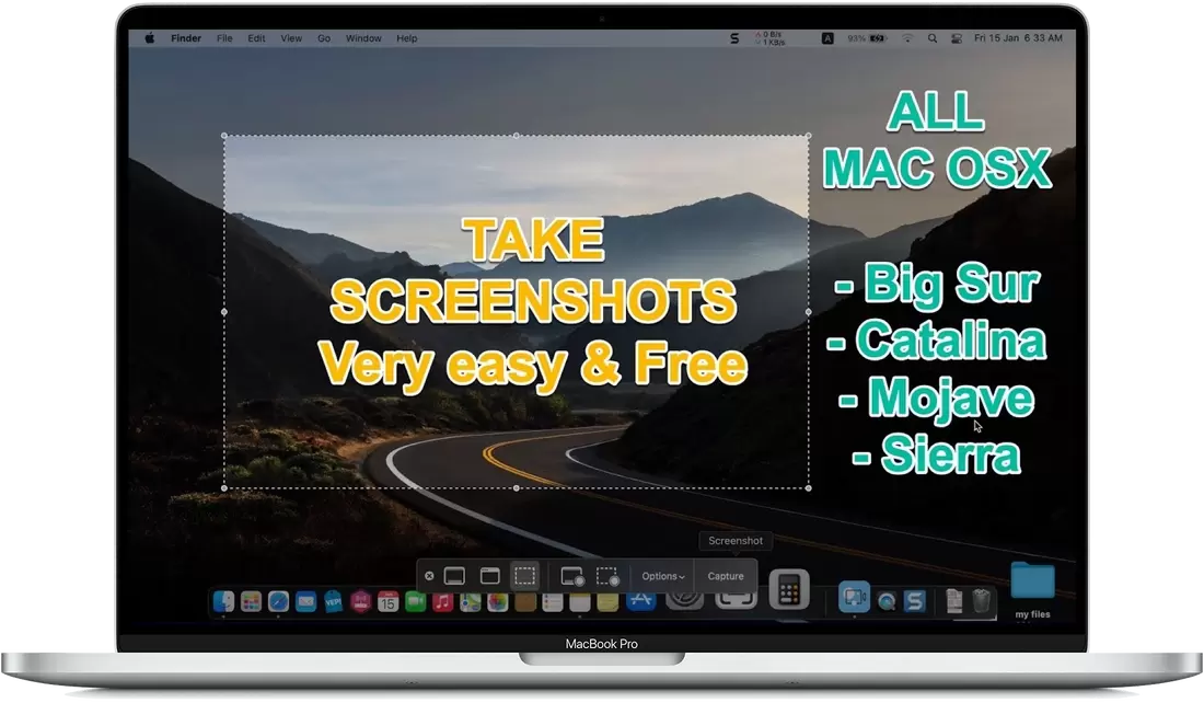 How to get multiple screenshots of part or fullscreen of macOS desktop?