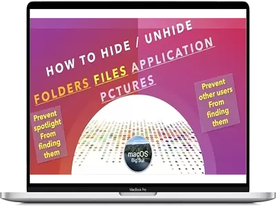 ​How to hide/Unhide folder □, apps □ pictures□, and videos □ in your MacBook easily, Even 