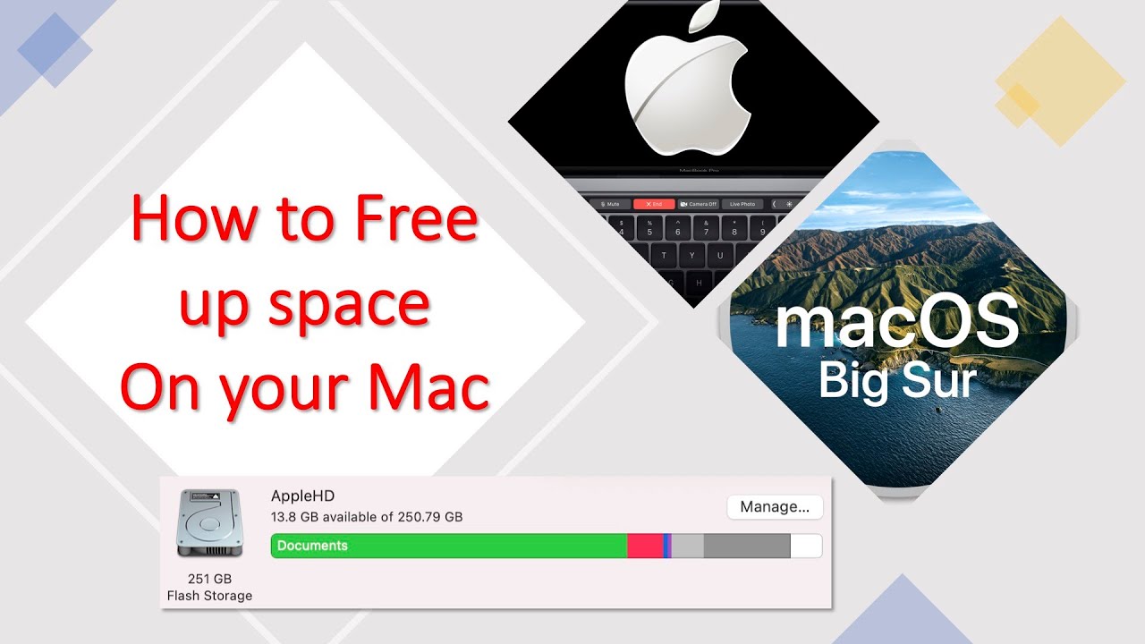 A simple trick to free up space on the hard drive of your Mac !! BigSur, Mojave, Sierra,