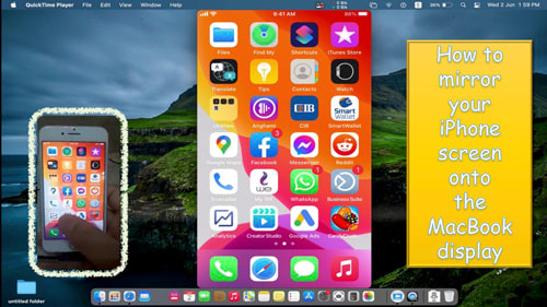 How to mirror your iPhone screen on the MacBook desktop?