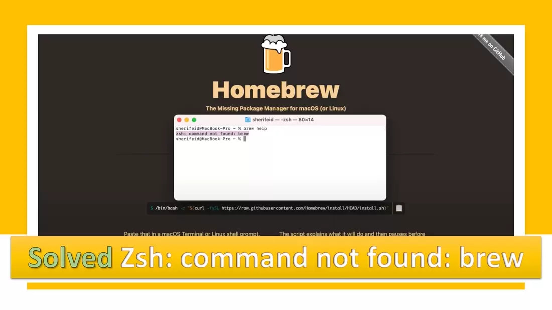 How to solve the homebrew error "Zsh: command not found - brew" on intel devices