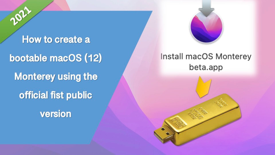 create official macOS Monterey USB 