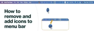 add remove menus icons macOS