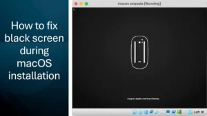 black screen error on macOS