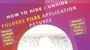 hide unhide apps images in macOS