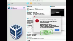 Fix kernel driver not installed - VirtualBox