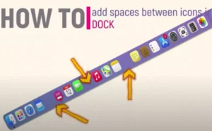 add spaces between icons in macOS dock