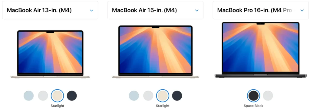 MacBook Air M4 13-inch vs 15-inch comparison