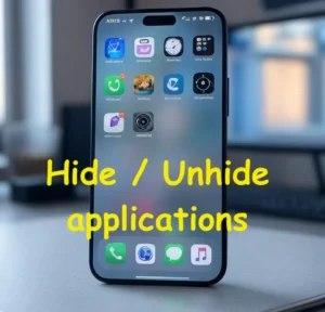 hide unhide apps on iPhone