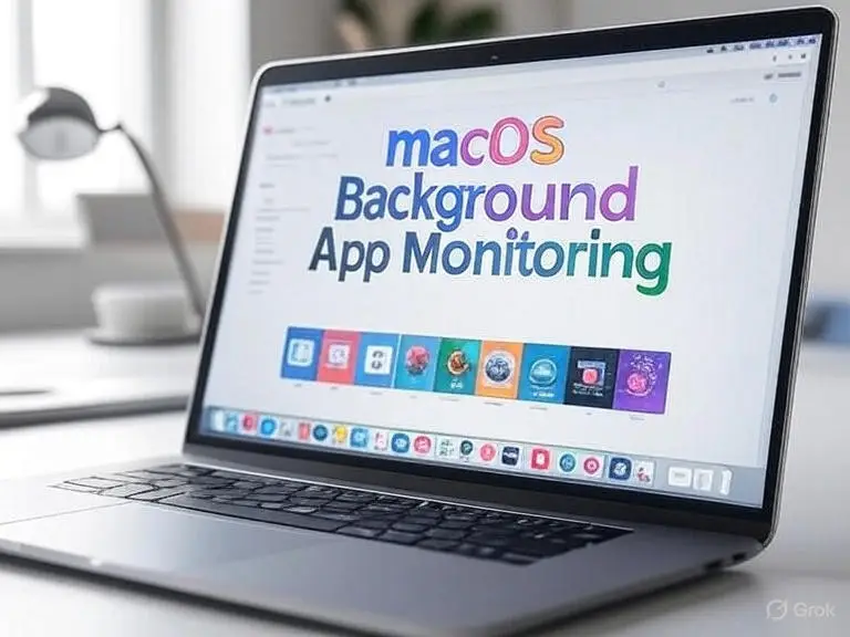 خطوات مراقبة تطبيقات الخلفية في macOS