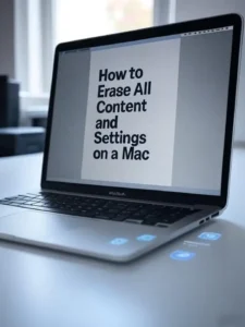steps to Erase All Content and Settings on a Mac