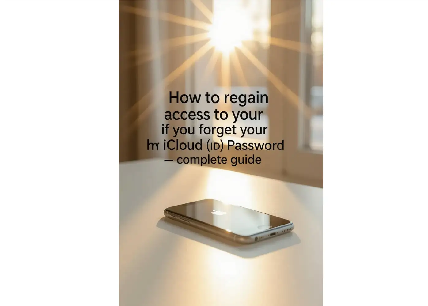 regain access to your iPhone if you forget your iCloud (Apple ID) password