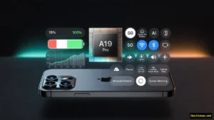 iPhone 17 battery from 15% to 100% with 15 iOS 26.1 power-saving settings and performance graph