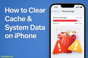 Clear cache & system data on iphone