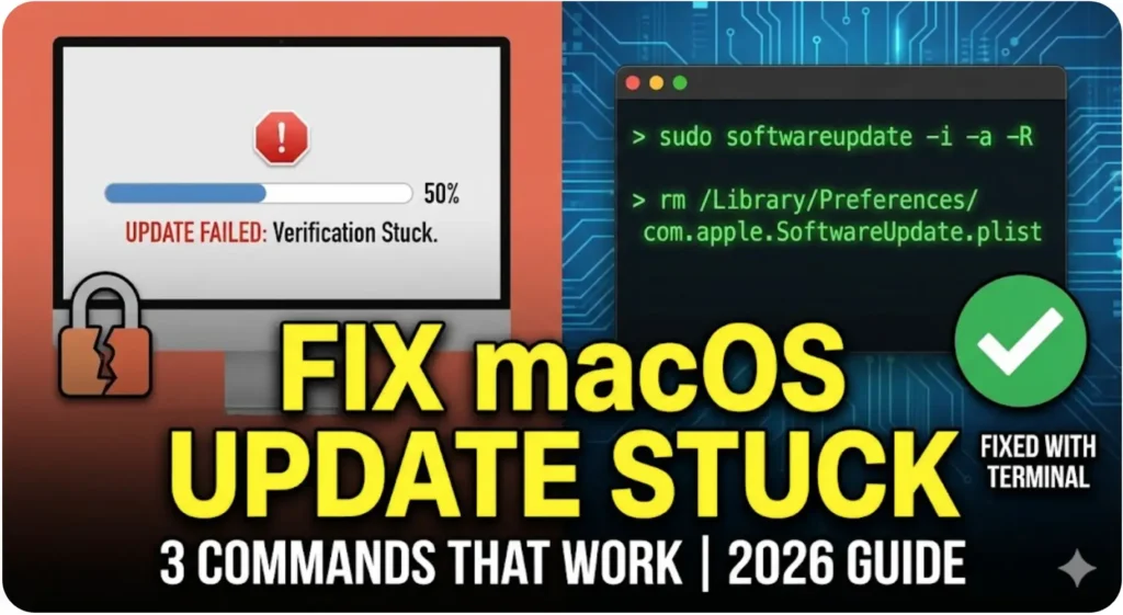 Fix macOS Update Stuck or Failed Verification: 3 Terminal Commands That ...