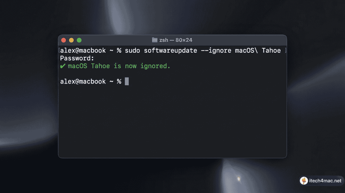 macOS System Settings Software Update screen with automatic update options