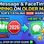 iMessage and FaceTime Stopping on Older Macs