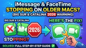 iMessage and FaceTime Stopping on Older Macs